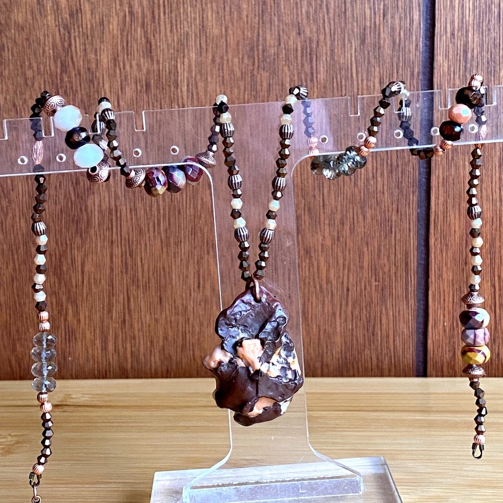 Gobi Desert Agate Multi Gemstone Necklace